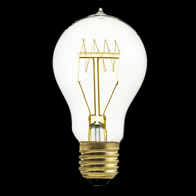 Lyktlampa normal carbon E27 40W